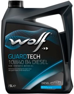 Моторное масло Guardtech B4 Diesel 10W40 23126 5 5л Wolf