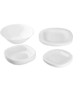 Набор столовой посуды Carine White 19 предметов N2185 Luminarc
