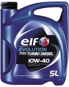 Моторное масло Evolution 700 Turbo Diesel 10W40 201553 5л Elf
