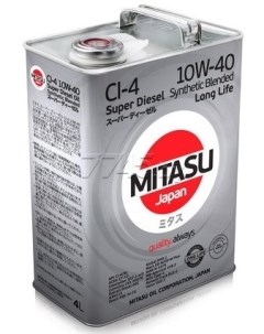 Моторное масло Motor Oil 10W40 4л MJ 122A 4 Mitasu