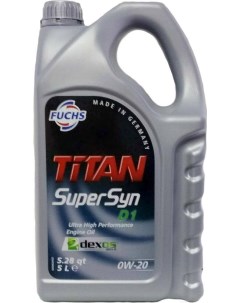 Моторное масло Titan Supersyn D1 0W20 5л 601376832 Fuchs