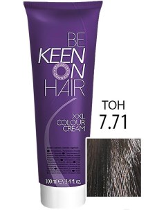 Крем краска для волос Colour Cream 7 71 коралловый коричневый Keen