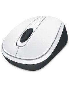 Мышь Wireless Mobile Mouse 3500 White Gloss белый черный GMF 00196 Microsoft