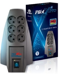 Сетевой фильтр X Pro 7м серый Pilot