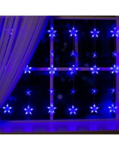 Новогодняя гирлянда Бахрома 186 LED 2 4х0 9м синий 4356975 Luazon