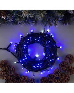 Новогодняя гирлянда Нить 100 LED 10м синий 3584090 Luazon