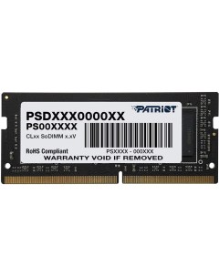 Оперативная память SO DIMM DDR 4 DIMM 32Gb PC25600 PSD432G32002S Patriot