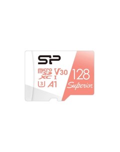 Карта памяти microSD 128GB Superior A1 microSDXC Class 10 SP128GBSTXDV3V20 Silicon power