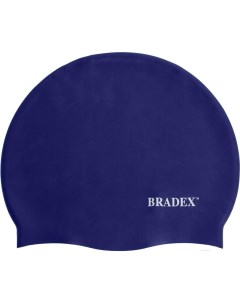 Шапочка для плавания SF 0327 темно синяя Bradex