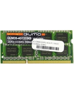 Оперативная память DDR3 SODIMM 4GB QUM3S 4G1333K9R Qumo