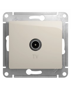 Молочн. Розетка TV оконечная 1DB (без рамки) GSL000991 Glossa