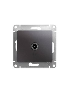 Графит Розетка TV оконечная 1DB (без рамки) GSL001391 Glossa
