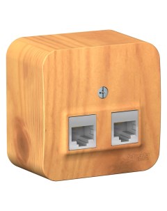 Ясень Розетка 2*RJ45 BLNIA045455 Blanca