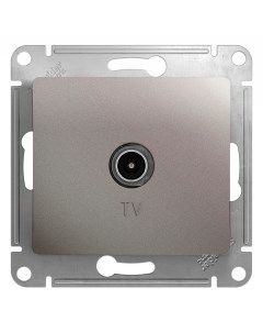 Платина Розетка TV проходная 4DB (без рамки) GSL001292 Glossa