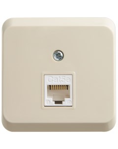 Крем. Розетка комп. RJ45 кат.5Е KOMA-001K Этюд