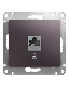 Сирен.туман Розетка комп. RJ45 кат.5E (без рамки) GSL001481K Glossa