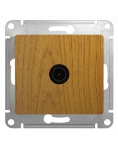 Дерево дуб Розетка TV проходная 4DB (без рамки) GSL000592 Glossa