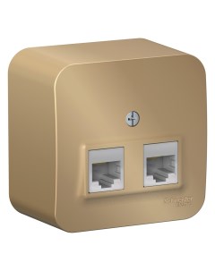 Титан Розетка 2*RJ45 BLNIA045454 Blanca