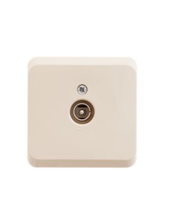 Крем. Розетка TV 0,7DB TVA-002K Этюд