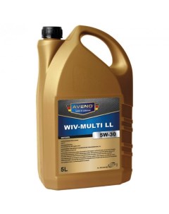 Синтетическое моторное масло WIV MULTI LL 5W 30 5 л Aveno