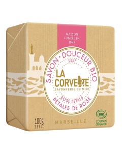 Мыло органическое для лица и тела Розовые лепестки La corvette