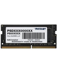 Оперативная память SO DIMM DDR 4 DIMM 4Gb PC21300 2666Mhz Patriot
