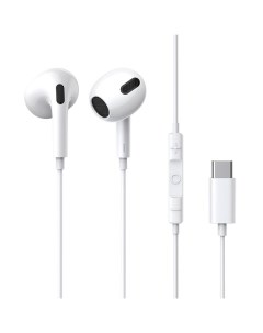 Наушники NGCR010002 Encok Type C lateral in ear Wired Earphone C17 White Baseus