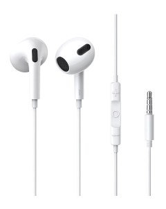 Наушники NGCR020002 Encok 3 5mm lateral in ear Wired Earphone H17 White Baseus