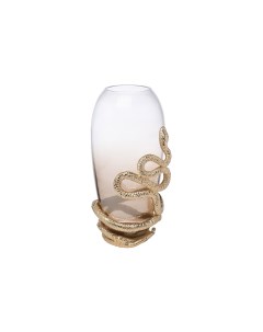 69 321001 ваза декорат serpente стекл дымчато молочного цвета 18 16 32 5 см прозрачный Garda decor