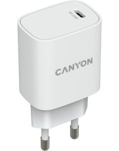 Зарядное устройство сетевое CNE CHA20W02 белый Canyon