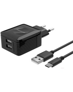 Сетевое зарядное устройство U500 с кабелем micro USB черный 10 128 Atomic