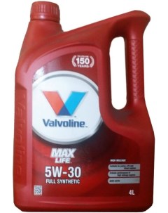 Моторное масло Maxlife 5W 30 5л 872794 Valvoline