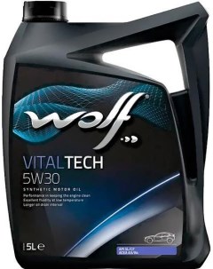 Моторное масло VitalTech 5W50 5л 23117 5 Wolf