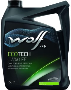 Моторное масло EcoTech 0W40 FE 5л 16106 5 Wolf