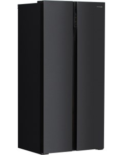 Холодильник CS4505F Черная сталь Hyundai