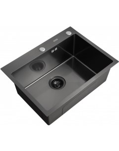 Кухонная мойка Eco AR 600х500 Black PVD Nano Arfeka