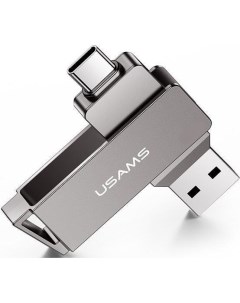 Usb flash 256Gb USB3 0 Type C US ZB202 Rotatable High Speed серый ZB202UP01 Usams