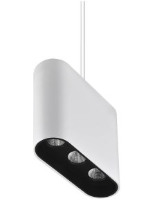 Подвесной светодиодный светильник элой 8004 3p wt bk белый 105x104 см Lumien hall