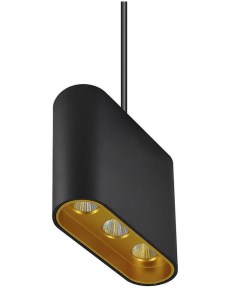 Подвесной светодиодный светильник элой 8004 3p bk gd черный 105x104 см Lumien hall