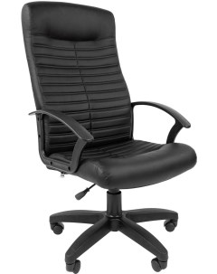 Офисное кресло Стандарт СТ 80 экокожа черный 7033359 Chairman