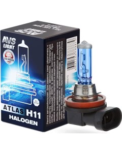 Автомобильная лампа Atlas Box H11 12V 55W 5000К 1 штукa A78887S Avs