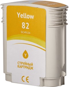 Картридж струйный 82 Yellow SIC4913A Sakura printing
