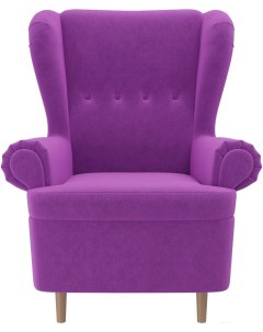 Кресло Лига Диванов Торин микровельвет фиолетовый 100934 Mebelico