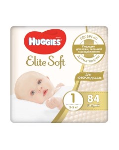 Подгузники Elite Soft Mega 1 (3-5 кг) 84шт Huggies