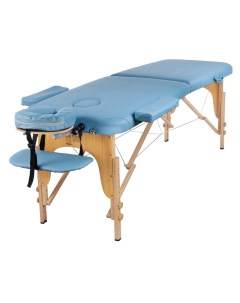 Массажный стол складной деревянный 70 см 2 с светло голубой Atlas sport