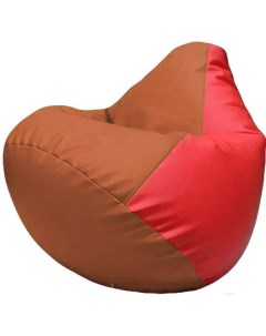 Кресло мешок Груша Макси оранжевый красный Г2 3 2309 Flagman