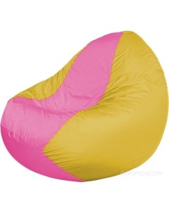 Кресло мешок кресло Classic К2 1 258 розовый желтый Flagman