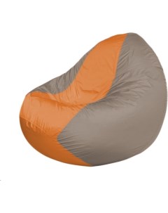 Кресло мешок кресло Classic К2 1 88 оранжевый серый Flagman