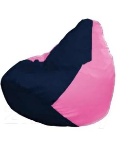 Кресло мешок Груша Макси темно синий розовый Г2 1 44 Flagman