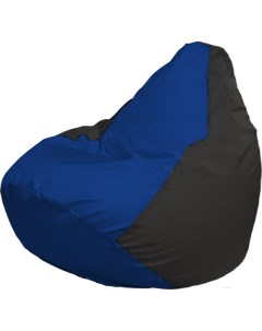Кресло мешок Груша Супер Мега синий черный Г5 1 115 Flagman